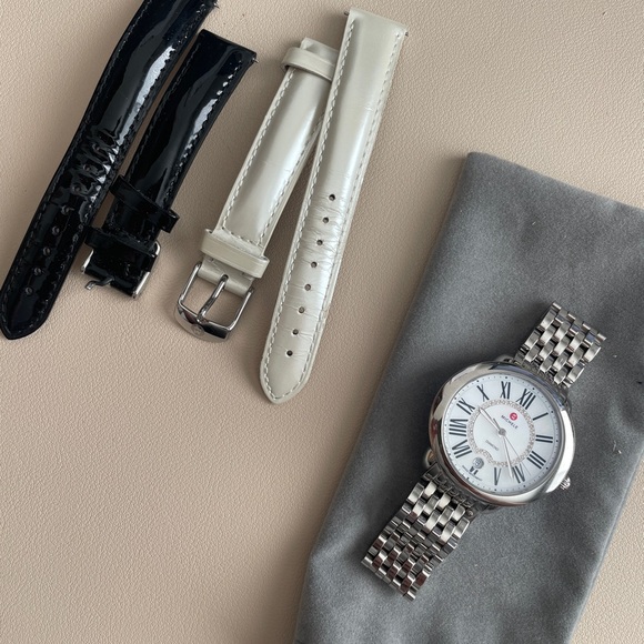 Michele Serein Watch Diamond Dial Stainless Steel - Picture 2 of 2